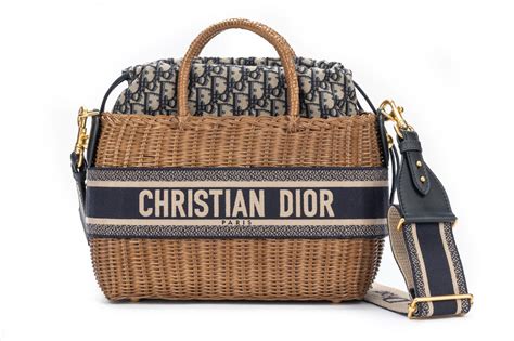 dior oblique bag vintage|dior wicker basket bag.